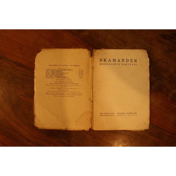 Miesięcznik literacki Skamander kwiecień-czerwiec 1939 - Image 4