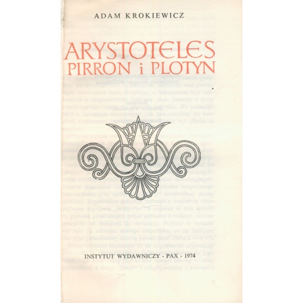 Arystoteles Pirron i Plotyn - Image 2