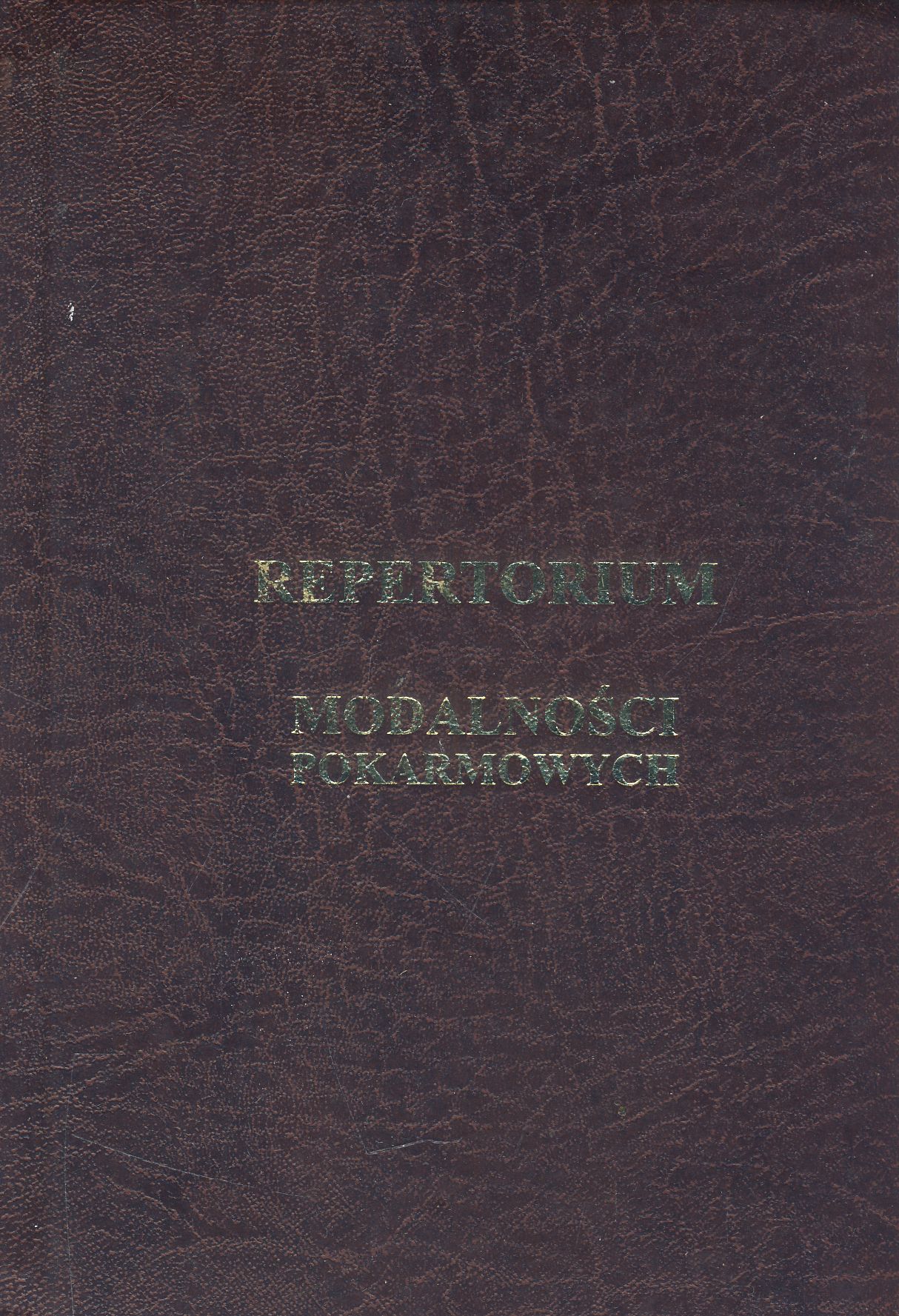 Repertorium modalności pokarmowych