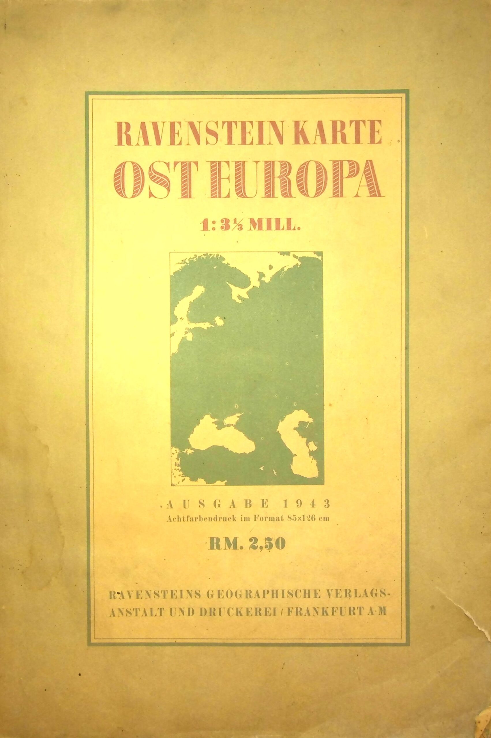 Ravenstein Karte Osteuropa